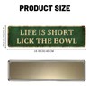 Mukuko Kitchen Tin Sign, Life is Short Lick The Bowl,
