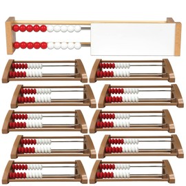 EAI Education Two-Bar Student Rekenrek: Plastic - Flat Beads Classroom Set