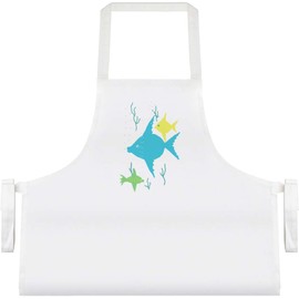 Azeeda 'Three Swimming Fish' Unisex Cooking Apron (AP00073755)