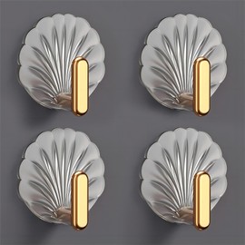 KINTEGOOD Adhesive Wall Hooks, Heavy Duty Decorative Hangers for Keys, Purses, Over The Door, 4 Pack