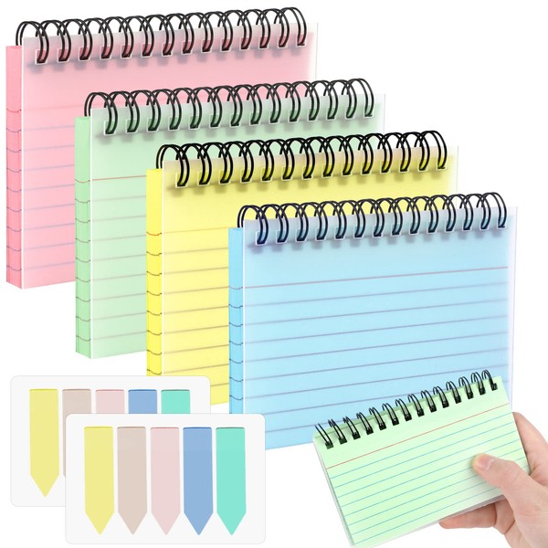 Tikplus Lined Index Cards, Pack of 200 Index Cards, Flashcards,