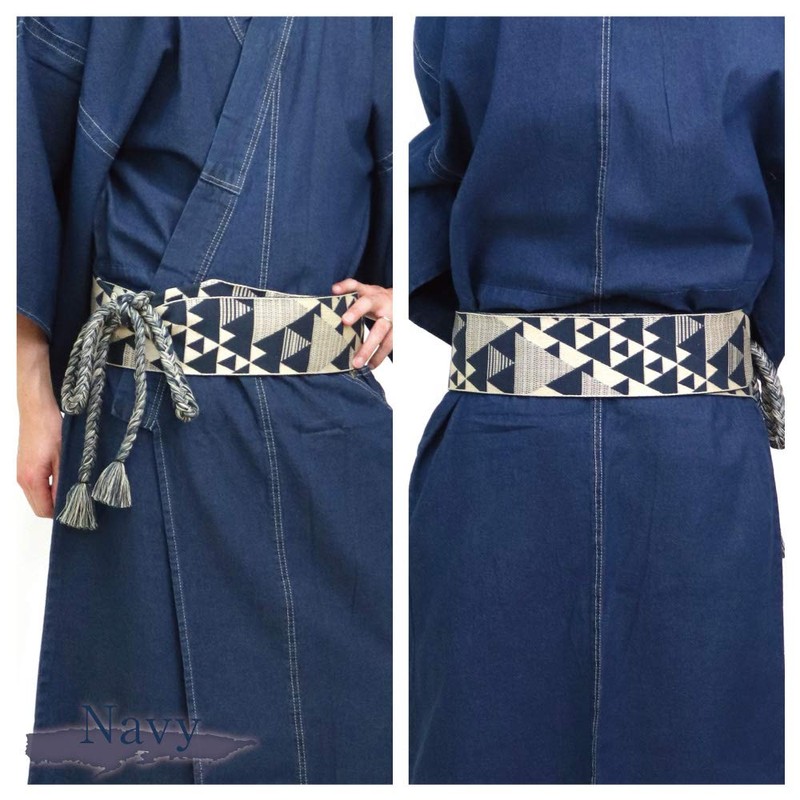 SWINGPLUS Men's Kimono Obi, Knotted Sash, Kimono Obi, Kimono Obi,