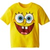Nickelodeon Boys' Toddler Spongebob Squarepants Tee Shirt, Yellow Big Face