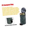 Kisangel Portable Leaf Collection Bag with Zipper Cover Durable Garden