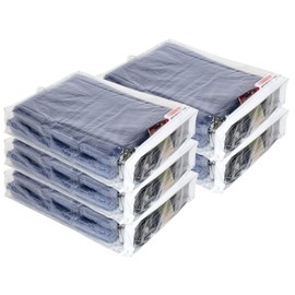 Vinylpac 5-Pack Clear Vinyl Zippered Storage Bags 12 x 16 x 3 Inch with Hanger