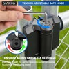 SANKINS Heavy Duty Self Closing Nylon Gate Hinges with Adaptor,