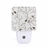 Chrobak LED Night Light,Willow Branches Black-Capped Chickadee LED Night Light