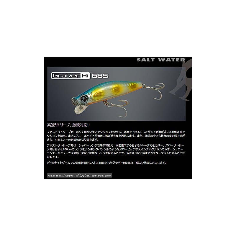 ValleyHill YU-02 Minnow Evil Road Grabber Hi 68S Happy Lemon