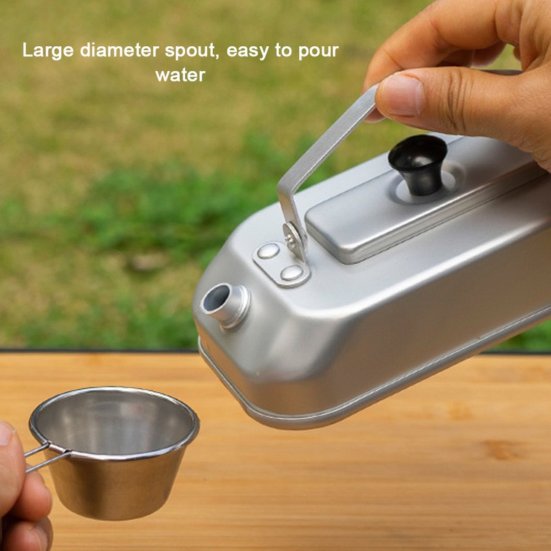 Camping Kettle Portable Aluminum Tea Coffee Pot Ultra-Light Teapot 300ML