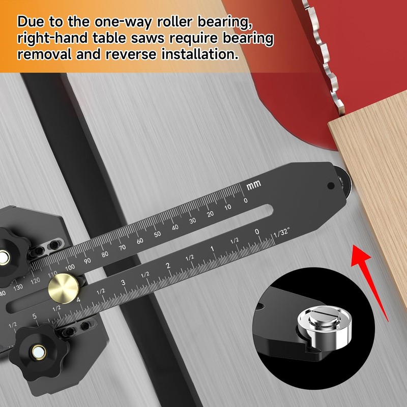 M-T Thin Rip Jig Table Saw Jig Guide for Making