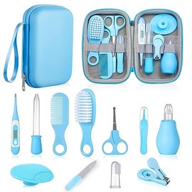 Lictin Kit de Cuidado de la Salud del Bebé, Set de Cuidado para el Cabello y Uñas de Bebé, Juego de Seguridad y Salud para Recién Nacidos con Cepillo para el Pelo, Peine, Cortaúñas y Más