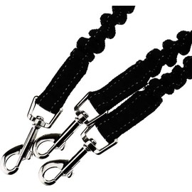 F Season Black 3 Way Dog Lead No-Tangle Triple Coupler Dog Walking Leash Lead Rope Strap for Walking One, Two, Three Dogs