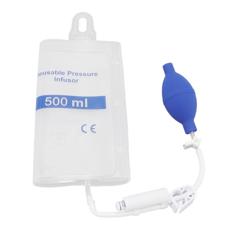 500ml Pressure Infusion Bag Transparent Pressure Infuser Bag for Patient