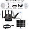 Auzev Solar Shed Light Indoor Outdoor Upgrade 176 LED 4