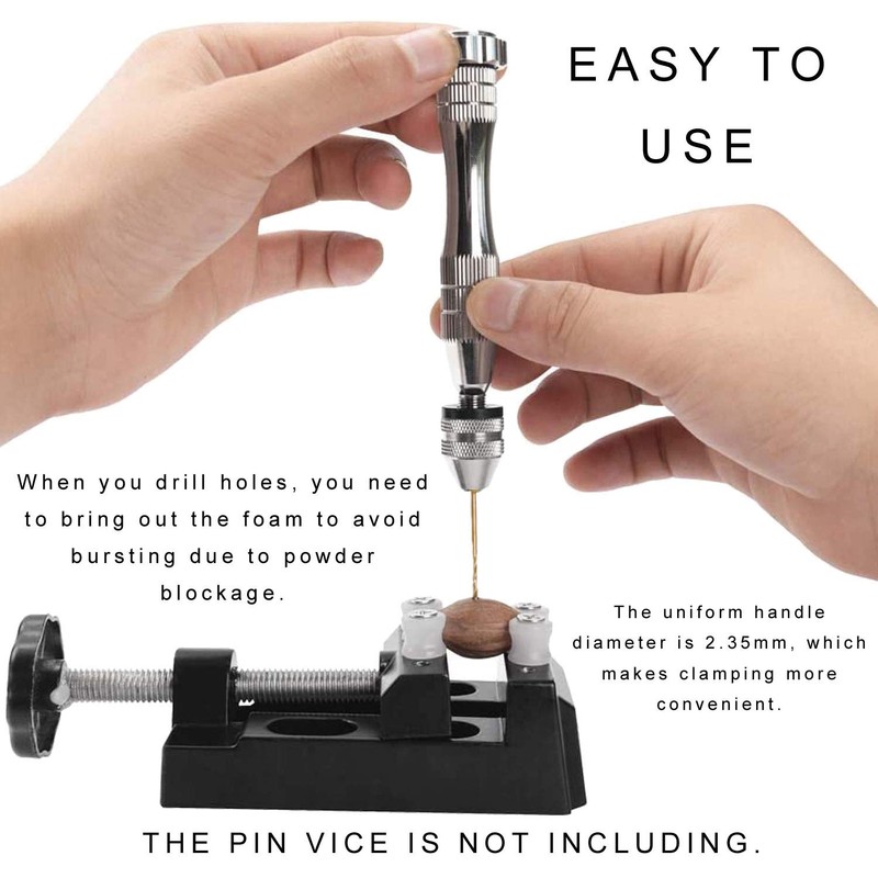 Micro Twist Drill Bit Set - 10Pcs 0.6mm-2.2mm Tiny Drill