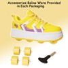 Shock-Absorbing Roller Skates Shoes for Girls - Adult Rollerblades Indoor/Outdoor