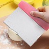 KUFUNG Stainless Steel Pastry Scraper Bench Scraper Chopper, Best as