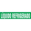 Accuform SHRPK603SSB Self-Stick "LÍQUIDO REFRIGERADO" Pipe Marker for 1-1/2" to