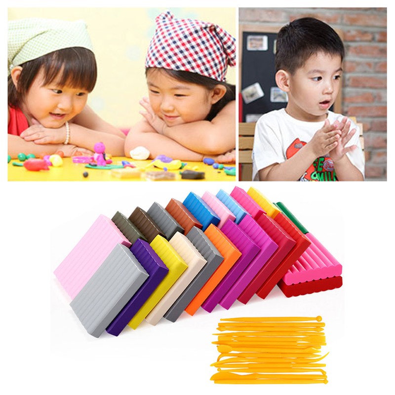 Kids Modeling Clay Vibrant 24 Colors Safe Soft Strong Plasticity