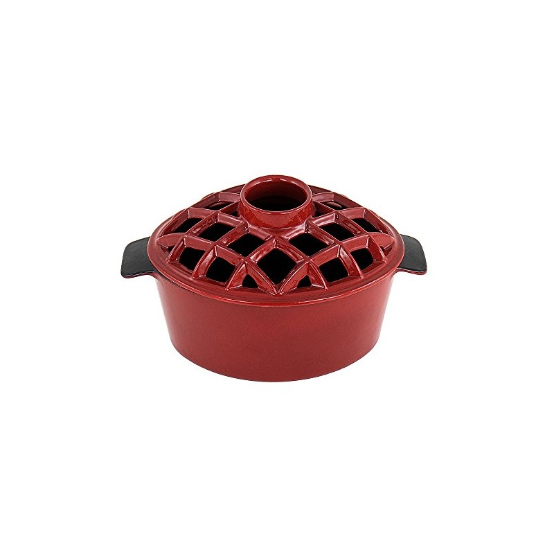 2.2 qt Enamel Woodstove Steamer - Lattice Top