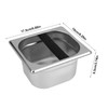 Stainless Steel Espresso Knock Box Container with Rubber Bar for
