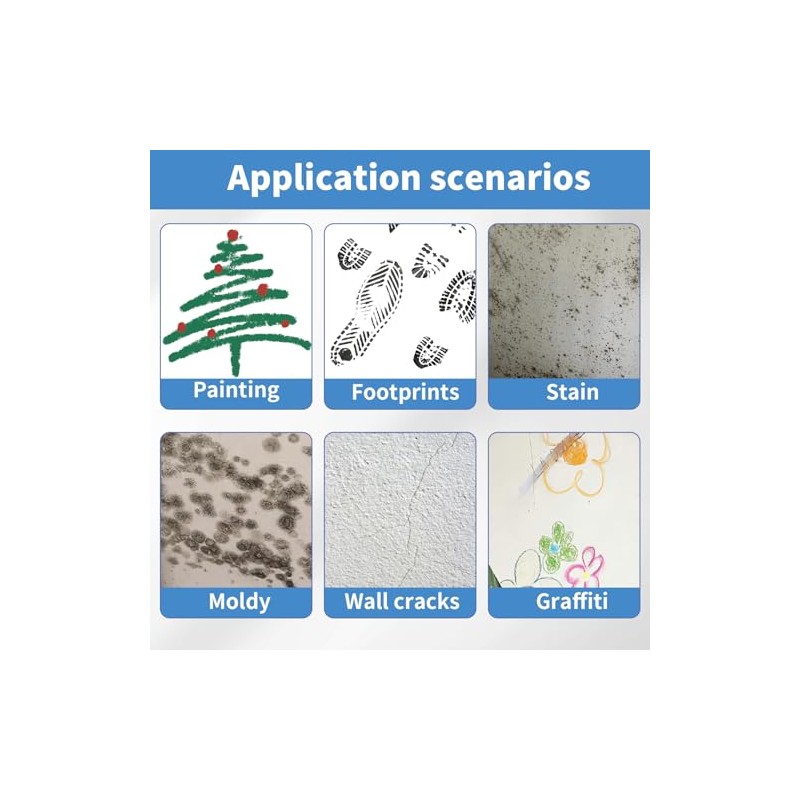 Quick-Dry White Wall Repair Roller -(17 oz/500ml) Portable Coating Tool