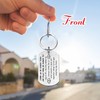ENGZHI Fathers Day Keychain from Son, Dad Gifts for Birthday