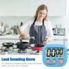 Digital Kitchen Timer Magnetic Stopwatch Timer with Clock, Timer for