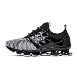 TSIODFO Zapatillas de deporte para hombre, deportivas, para correr, tenis y caminar, 8066 Gris, 9 US
