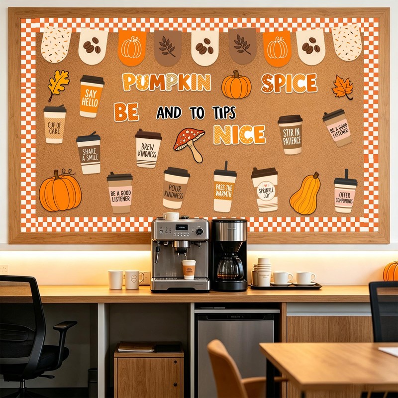 50Pcs Fall Bulletin Board Decorations, Autumn Classroom Decor