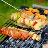 2PCS BBQ Toasting Forks, Extendable Stainless Steel Long Handle Fork,