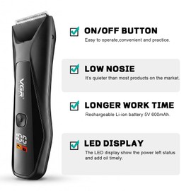 VGR 938 Body Hair Trimmer for Men, Cordless IPX7 Waterproof Body Groomer