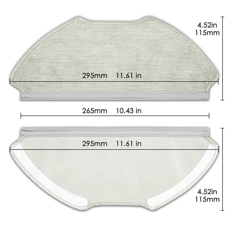 (4 Pack) T20+ Replacement Mop Pads Compatible with Airrobo T20+