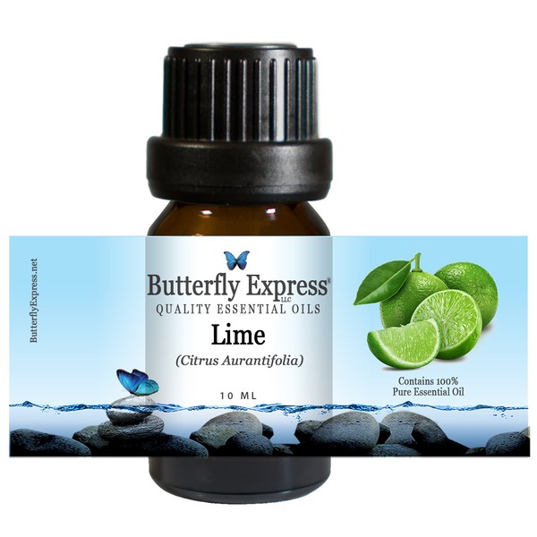 Lime Essential Oil 10ml - 100% Pure - by Butterfly Express