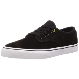Emerica Men's Wino Standard Skate Shoe, Black/White/Gold, 10.5
