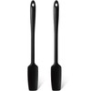 Long Handle Silicone Jar Spatula Kitchen Scraper Spatula Non-Stick Rubber