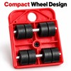 2-Piece Furniture Moving Roller Sliders – Red Wheeled Furniture Movers