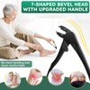 Upgrade Long Handled Toenail Clippers for Seniors with Lock, Large