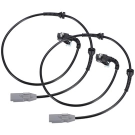 X AUTOHAUX Rear Left Right ABS Sensor Fit for Peugeot 307-2 Pcs Black