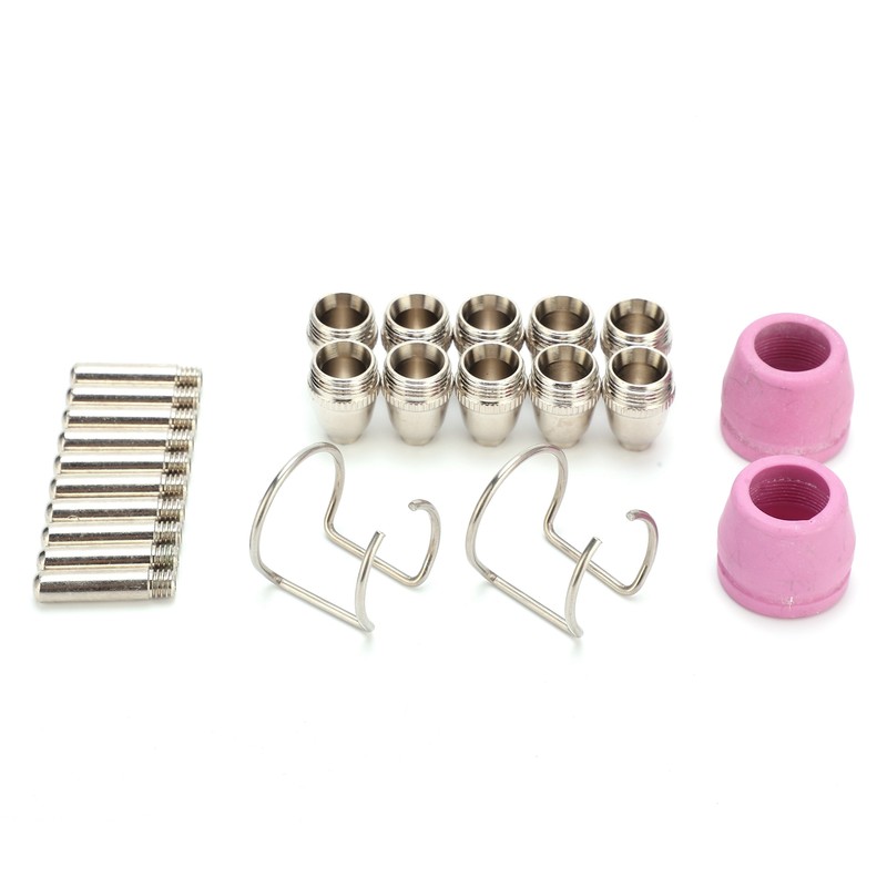 Plasma Cutting Torch Consumables Kit Electrode Contact Tip Ceramics Nozzle