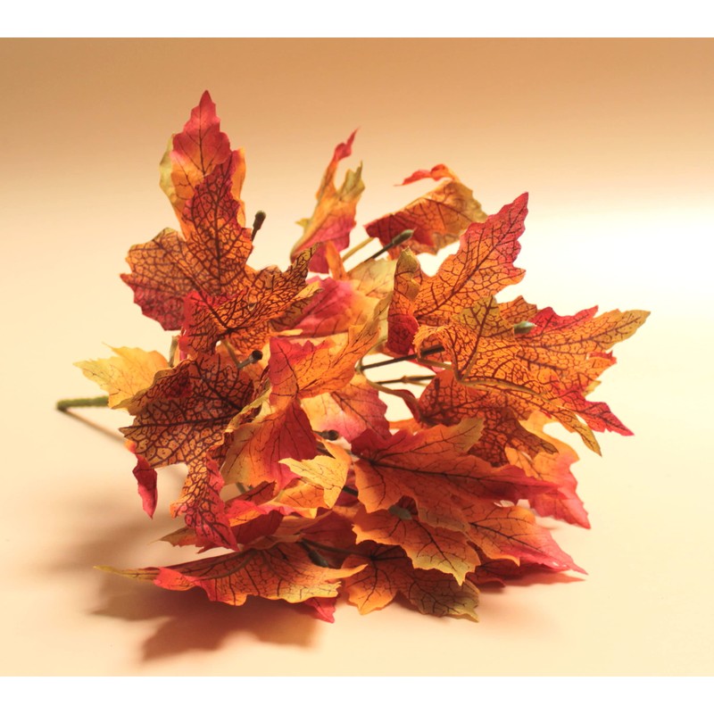 DARO DEKO Artificial Plant Shrub Leaf Frond Bouquet Maple Leaves