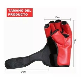 Guantes De Boxeo Con Entrenamiento De Medio Dedo Kickboxing