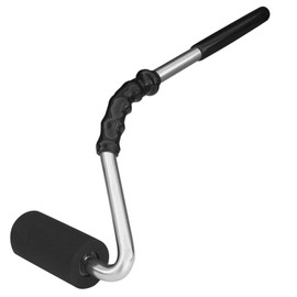 POWERTEC 14" Curved Handle J Roller, 1-1/2 Inch Diameter, 3 Inch Wide For Floor/Veneers Laminate Wall Coverings & Edge Banding Roller Tool with Rubber Roller (71011)
