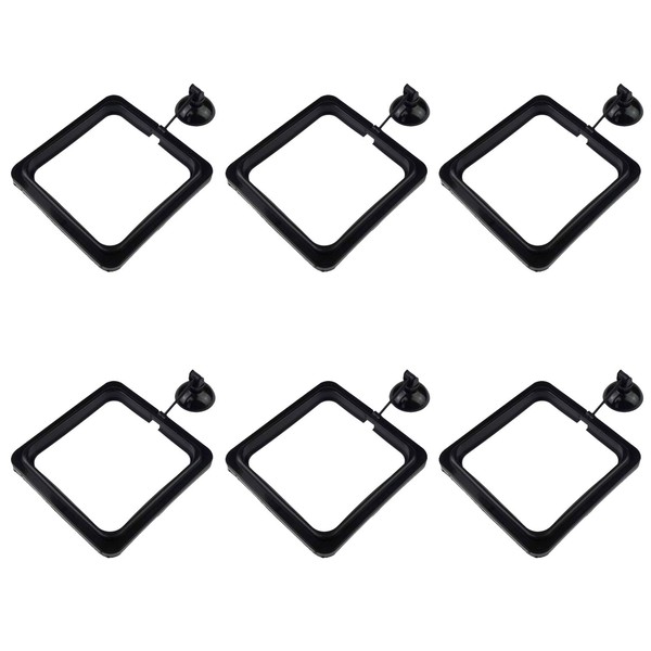 Zelerdo 6 Pack Aquarium Fish Feeding Ring Floating Food Feeder,