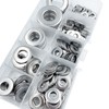 ISPINNER 190pcs 304 Stainless Steel Flat Washers Assortment Kit, 8