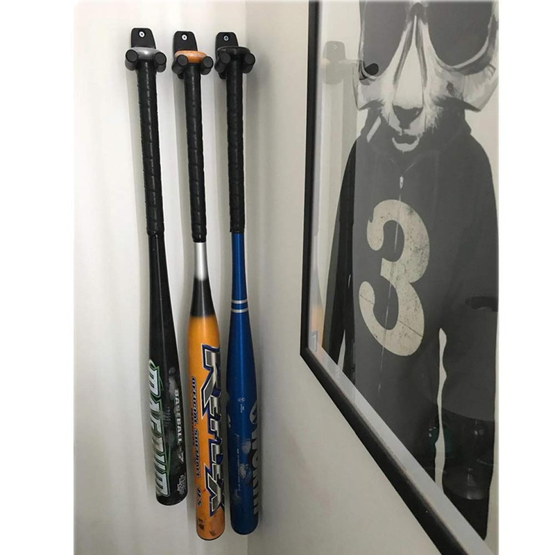 YELAIYEHAO Vertical Baseball Bat Softball Bat Display Wall Mount Wall