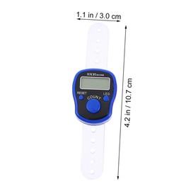 Kisangel 5pcs Finger Counter Electronic Handheld Clicker Mixed Colors for Convenient Counting for Sports Events and Daily Use Night Light Feature Included
