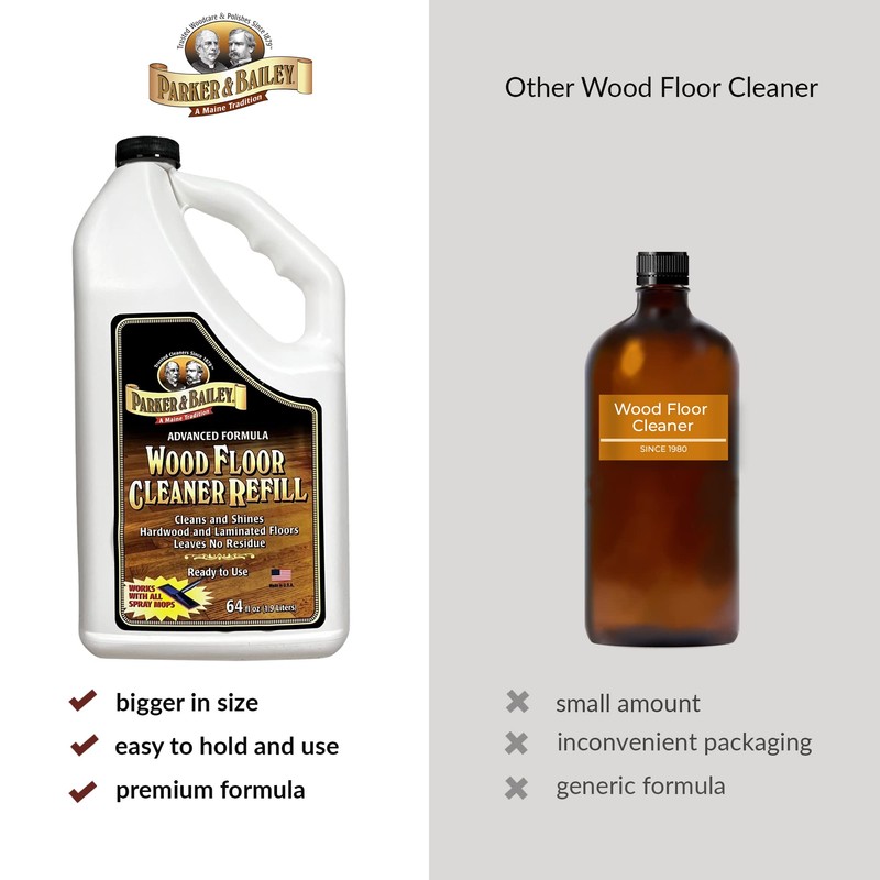 Parker & Bailey Wood Floor Cleaner – Use on Hardwood,
