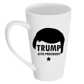Trump Silhouette 45th President 17 oz Tall Latte Mug