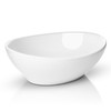 Miligore 16" x 13" Oval White Ceramic Vessel Sink -